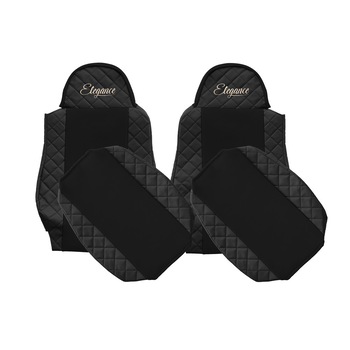 Set huse scaun MAN TGA TGL TGM negru productie 2006-2016 Set huse scaun MAN TGA TGL TGM negru productie 2006-2016
