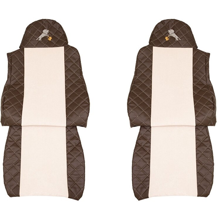 Set huse scaun MAN TGA TGL TGM maro+crem productie 2006-2016