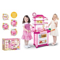 bucatarie multifunctionala pentru copii cu lumini si sunete 87 cm inaltime cuptor plita masina de spalat vase ceas butoane multifunctionale 32 accesorii my little happy chef roz imagen 54_0_
0
