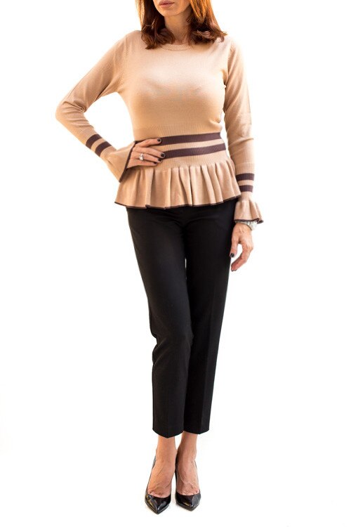 Pulover , dungi, Bej, S