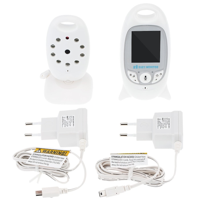 ISP Virtual Baby 6001 babamonitor, éjjellátás, hőmérsékletfigyelés, riasztás, altatódalok