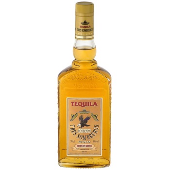 Tequila Gold Tres Sombreros, 0.7l Tequila Gold Tres Sombreros, 0.7l