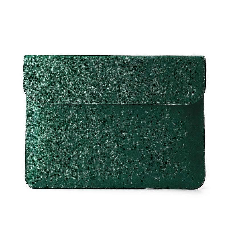 Husa pentru laptop FUCJ-K0313-260803-191, piele PU mata, captuseala plus, inchidere cu magneti, rezistenta la apa, bej, compatibil 11.6/12/13/14/15.4/16 inch