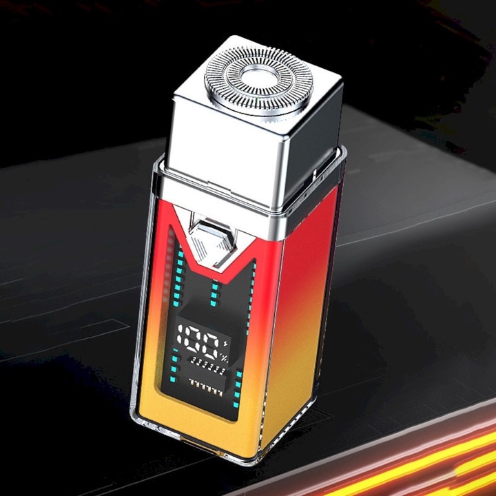 YANYXR BCS3097119 hordozható borotva, mini USB újratölthető, nedves/száraz használatra, dupla fóliafej, mosható, alacsony zajszintű, többszínű