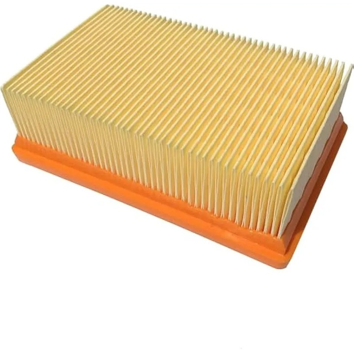 Set saci de praf si filtre pentru Karcher, K0544-26803-1025-AMC, compatibil WD4/WD5/WD6/MV4/MV5/MV6, 6 saci + 2 filtre, bej/portocaliu