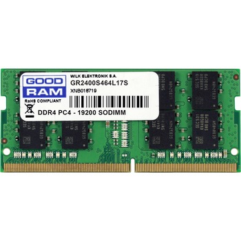 Memorie notebook Goodram 8GB DDR4, 2400 MHz, CL 17 Memorie notebook Goodram 8GB DDR4, 2400 MHz, CL 17