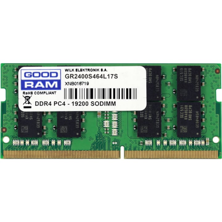 Памет notebook Goodram 8GB DDR4, 2400 MHz, CL 17