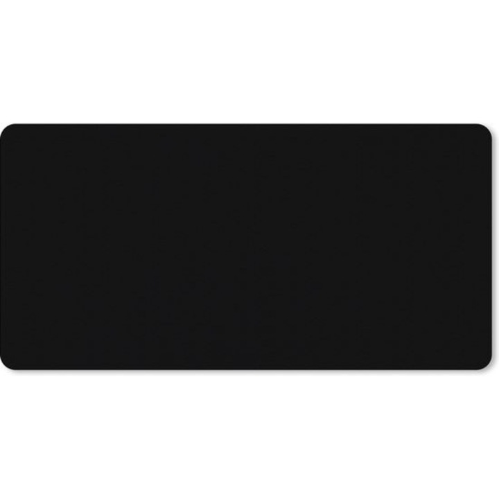 Mousepad XXL K0443-emagCJ-19508, din vinil, microtexturat, antialunecare, rezistent la apa, negru, 100 x 50 cm
