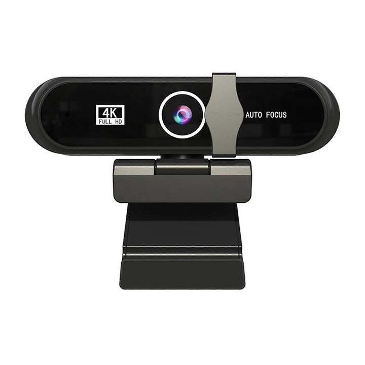 Уебкамера B9, 4K/2K/1080p 30fps, автофокус, вграден микрофон, USB 2.0, черна