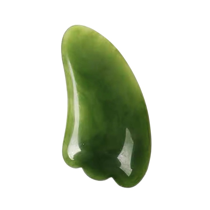 Gua Sha Yanyxr BCS3100020, gyanta arcra, nyakra és testre, duzzanatcsökkentő és tonizáló arcmasszázs, zöld