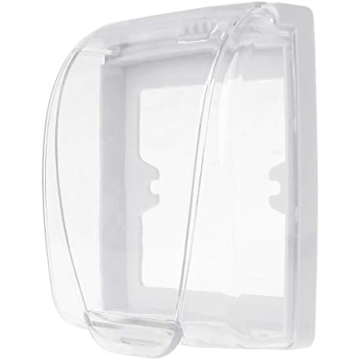 Capac etans cu clapeta pentru intrerupator sau priza K0538-C260803-0068-AMZ, din plastic TNC rezistent la apa, transparent