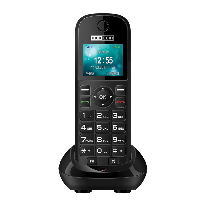 MaxCom Comfort MM35D Mobiltelefon, Fekete