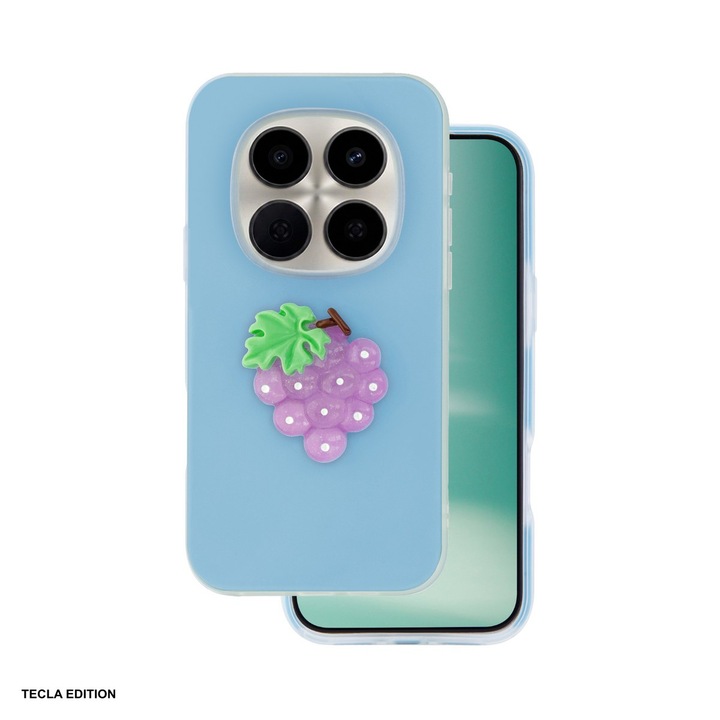 Husa Fruit 2in1 pentru Xiaomi Redmi Note 15 5G, Redmi Note 15 4G, Carcasa, Albastru