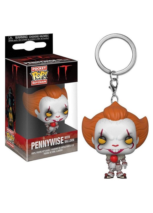 Breloc POP Pocket Pop Pennywise cu balon, figurina vinil, multicolor, K0204-20260803-242