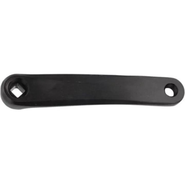 Brat pedalier stanga 170 mm, aluminiu 6061, gaura patrata pentru ax 14 mm, pentru bicicleta mountain, negru, cdiscount-xkx-260803-0016