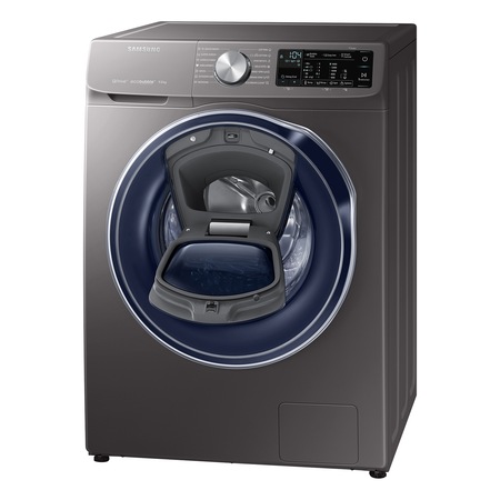 Masina de spalat rufe Samsung WW90M644OPX/LE, Tehnologie Quick Drive, AddWash, Eco Bubble, Motor Digital Inverter, Smart Control, 9 kg, 1400 RPM, Clasa A+++, Inox