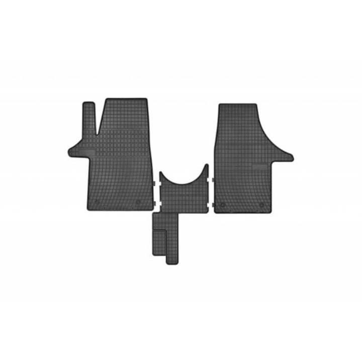 Гумени стелки Flexzon за Фолксваген, Volkswagen VW T5 2003 -, T6 2015 -, Комплект висококачествени Frogum