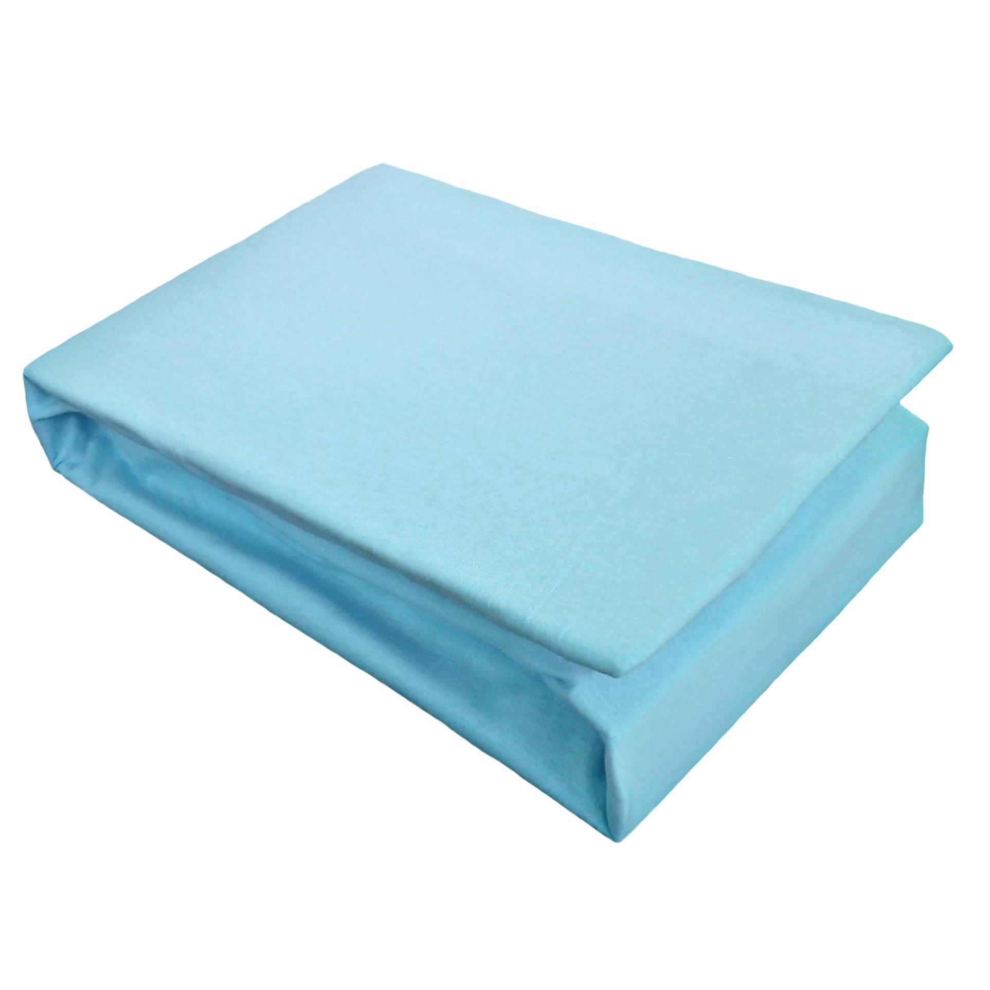 Cearceaf cu elastic Home Still, bumbac jersey, 140x200 cm, Albastru