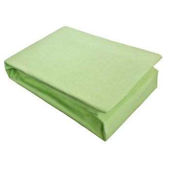 Cearceaf cu elastic Home Still, bumbac jersey, Verde Cearceaf cu elastic Home Still, bumbac jersey, Verde