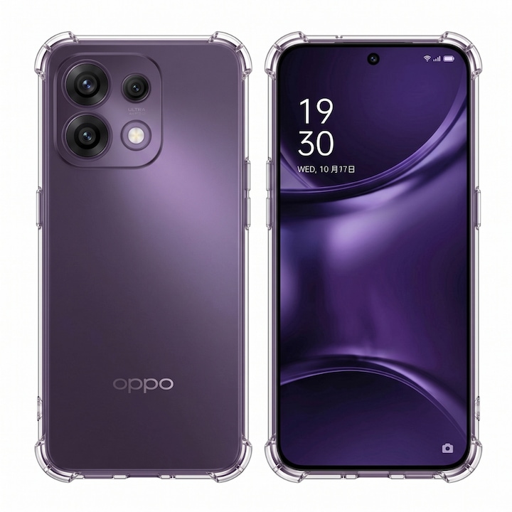 Husa pentru telefon Optim Solution ClearShield Pro, pentru OPPO Reno16 F / Reno16 FS, silicon, transparent