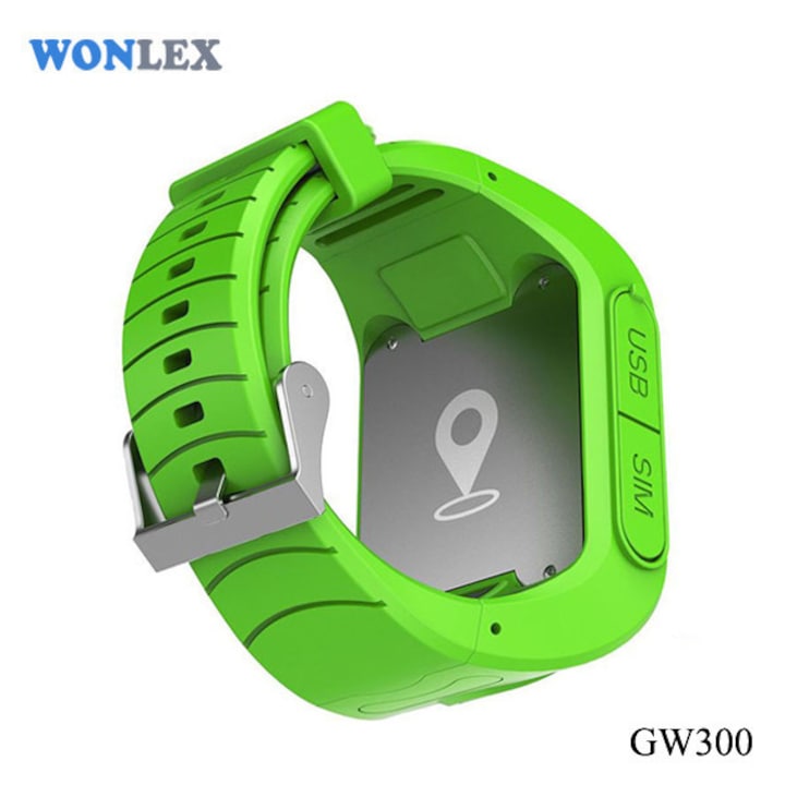 Ceas smartwatch copii Wonlex GW300, GPS, Functie telefon, SIM