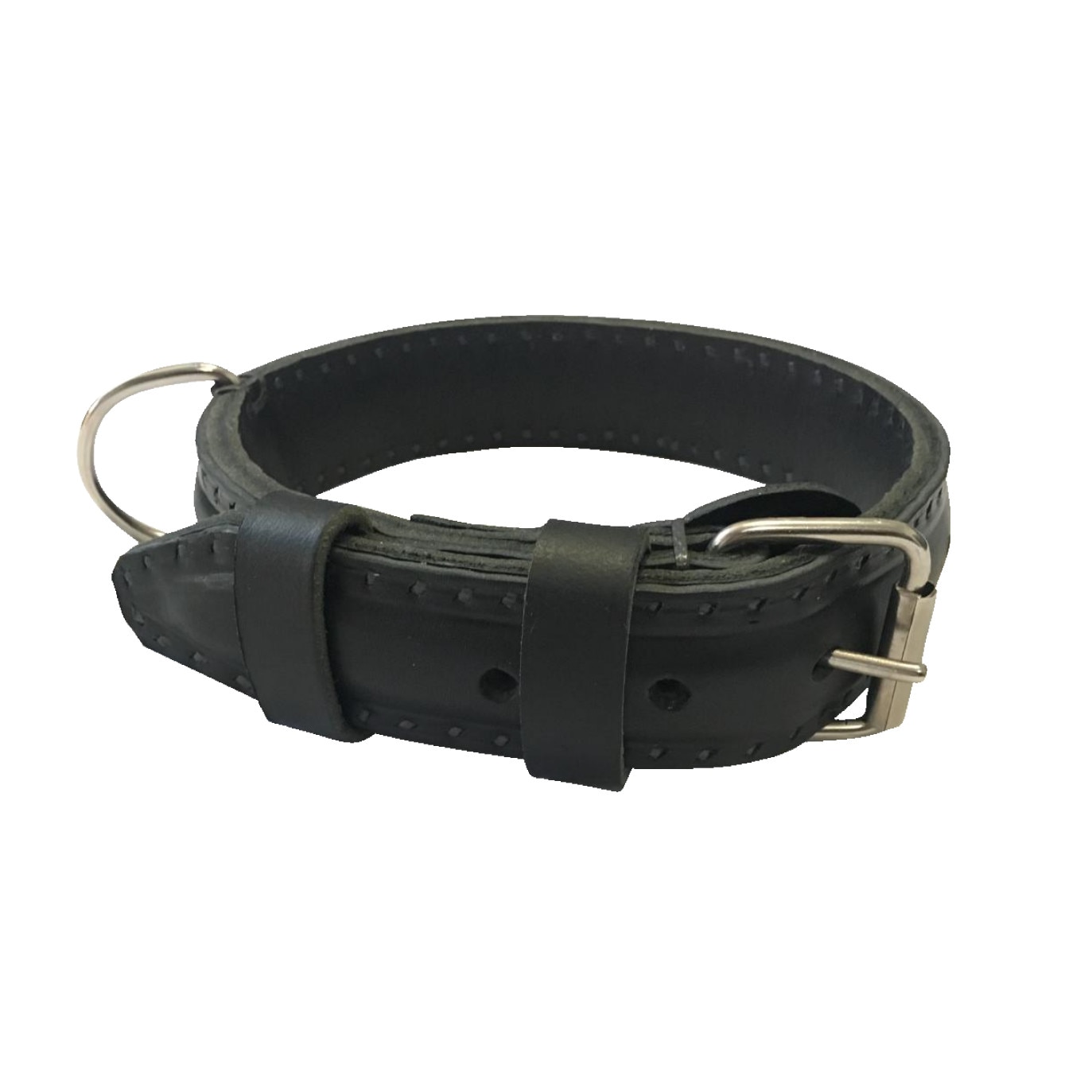 Zgarda pentru caine din piele naturala, dublata (70cm / 40mm / 10mm)