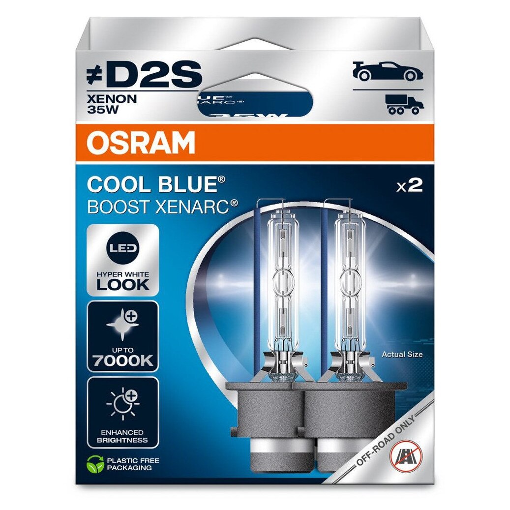 Becuri auto Osram Xenarc Cool Blue Boost 66240CBB-HCB D2S 7000K uz
