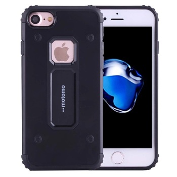 Capac de protectie Motomo Armor Hybrid pentru Apple iPhone 6 Plus / 6S Plus, Negru Capac de protectie Motomo Armor Hybrid pentru Apple iPhone 6 Plus / 6S Plus, Negru
