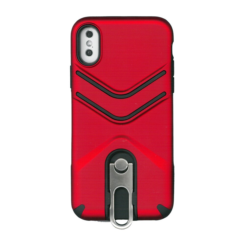 Husa spate cu clips Creative pentru iPhone X , rosu