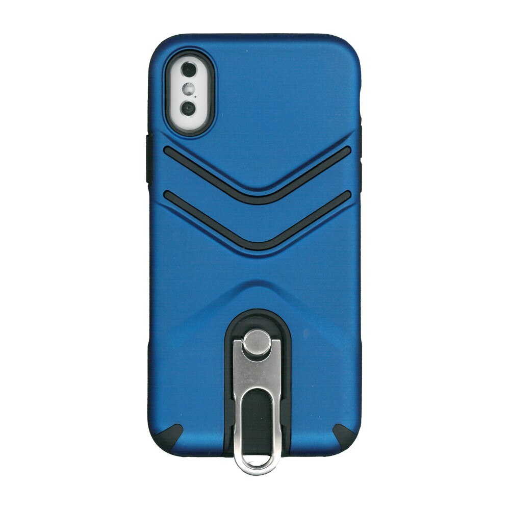 Husa spate cu clips Creative pentru iPhone X , albastru