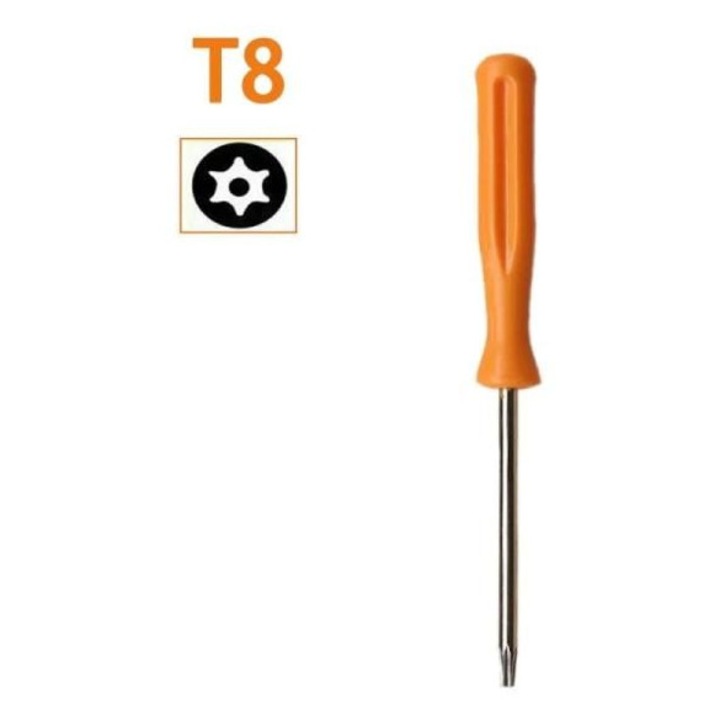 Отвертка Torx T8 security K0460-0803-emagCJ-188448, хром-ванадиева стомана, оранжева дръжка