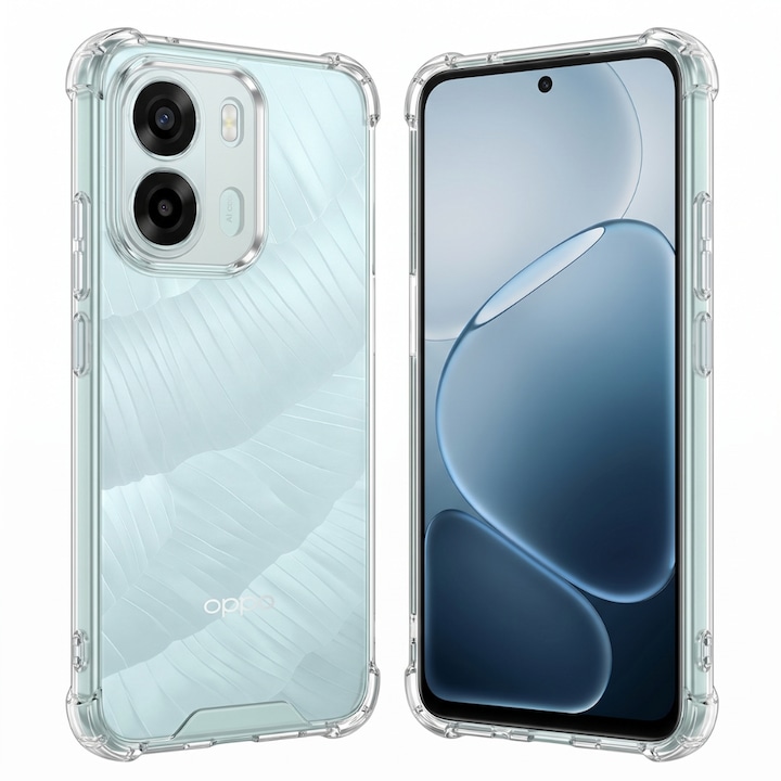 Husa pentru Oppo A6x 4G / A6x 5G / A6k 4G, ClearShield Pro cu Tehnologie Aero-Shock, Protectie Camere si Ecran, Aderenta Ridicata, Transparent