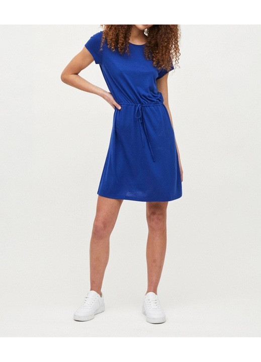 Rochie scurta Evendi, Scurt maneci scurte, Albastru, marime XS