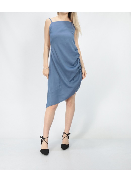 Rochie Scurta Evendi, Scurt fara maneci, Albastru, marime L