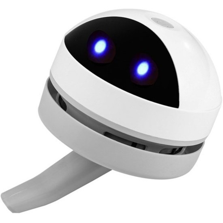 Mini aspirator de birou K0443-emagCJ-34315, USB reincarcabil 1200 mAh, silentios, pentru tastatura si suprafete, alb