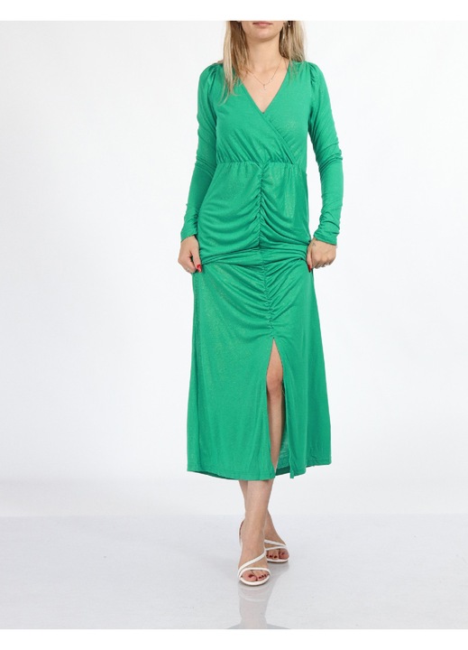 Rochie lunga Evendi, verde, Verde, M