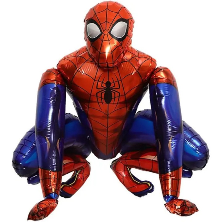 Комплект фолиеви балони Spider-Man PO-CJ-K0433-26-8-04-3397, 6 части (глава, тяло, 2 ръце, 2 крака), червен/син, 55 x 63 см