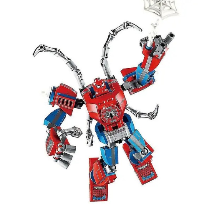 Figurina de constructie Spider-Man PO-CJ-K0433-26-8-04-3586, 12 cm, ABS, multicolor, 1 buc.