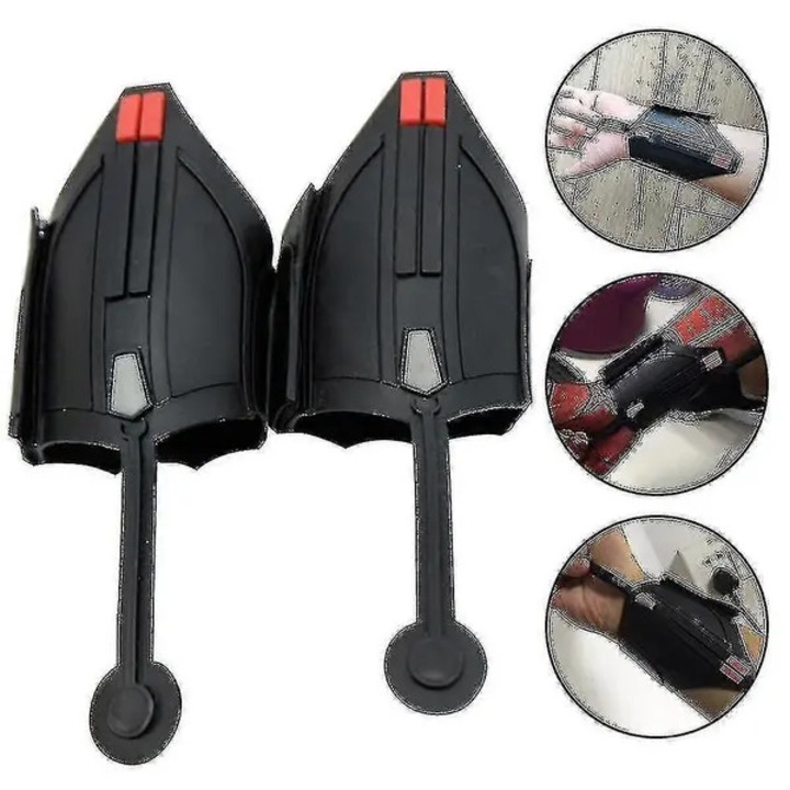 Protectie incheietura tip lansator web Spider-Man Homecoming, plastic, negru/rosu, marime universala