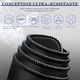 Mousepad XXL K0443-emagCJ-39129, suprafata ultra-neteda pentru gaming, margini cusute, baza din cauciuc antialunecare, rezistent la apa, multicolor, 800 x 300 x 3 mm