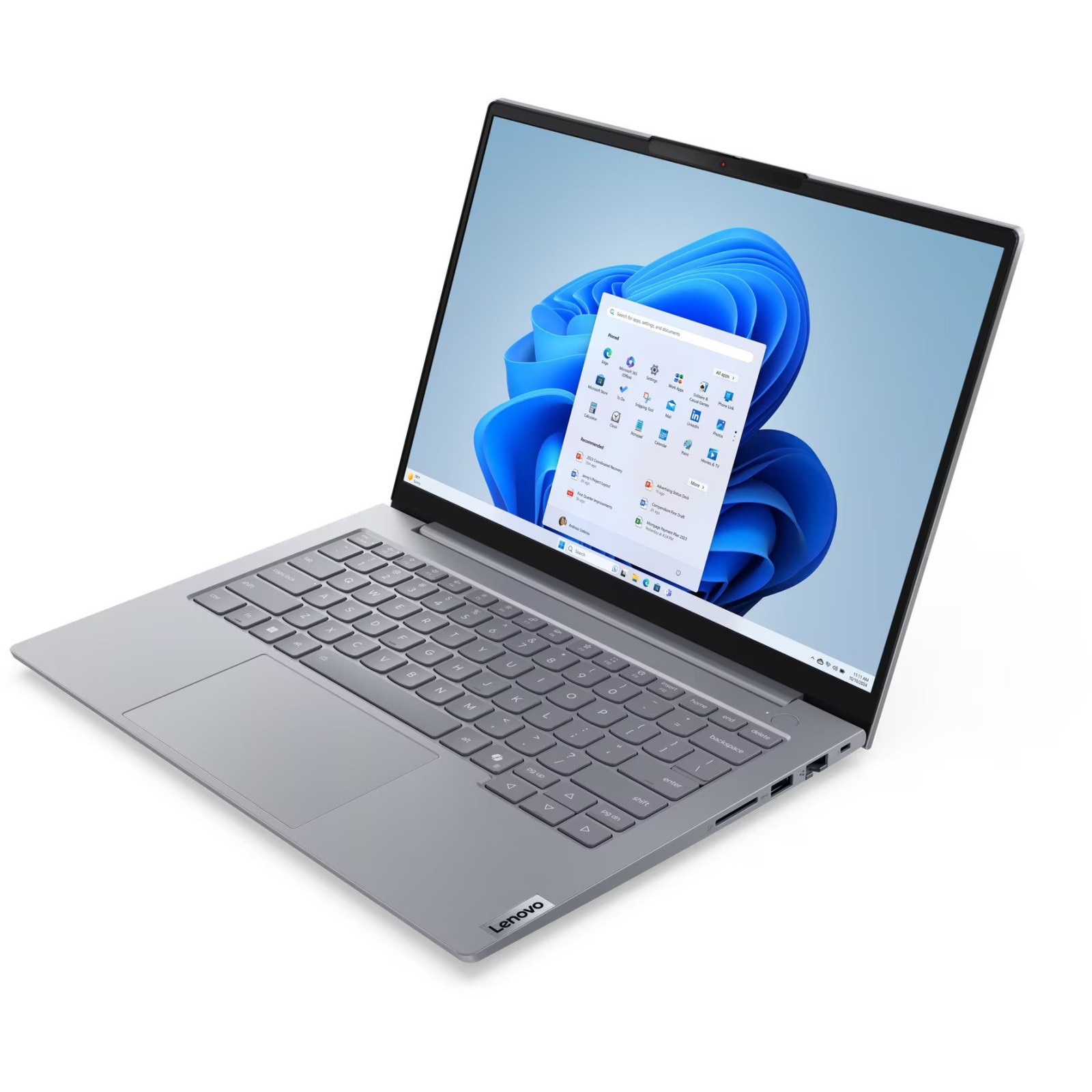 Laptop Lenovo ThinkBook 14 G8 IAL, 14" WUXGA, Intel® Core™ Ultra 5 225U pana la 4.8 GHz, 16 GB RAM DDR5 5600, 512 GB SSD, Intel® Graphics, Windows 11 Pro, Arctic Grey 512 GB
