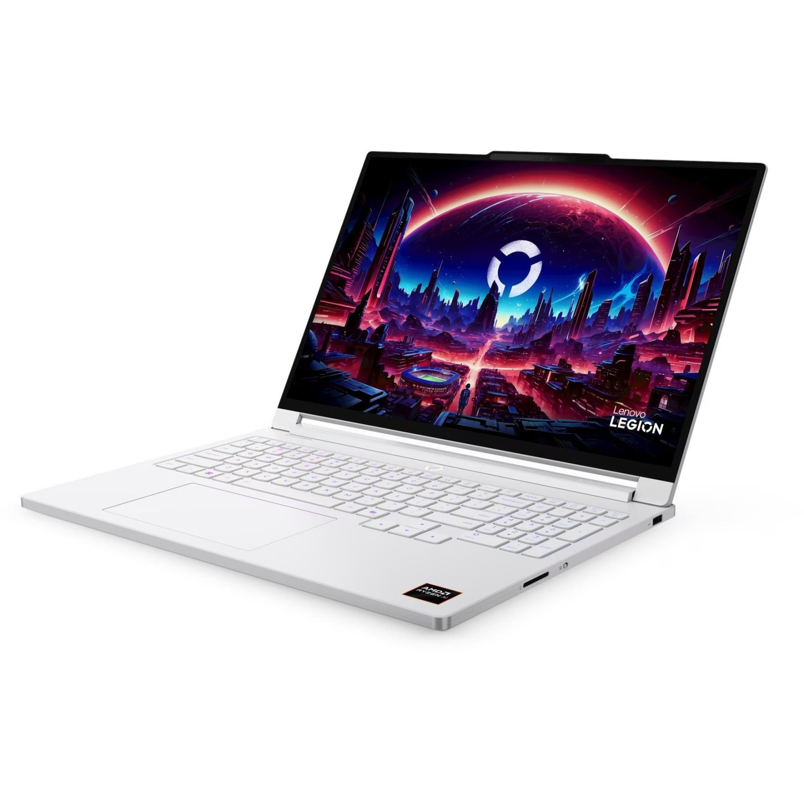Laptop Lenovo Legion 7, 16" WQXGA, AMD Ryzen™ AI 7 450 pana la 5.1 GHz, 32 GB RAM LPDDR5x 8533, 1 TB SSD, NVIDIA® GeForce® RTX 5060 8 GB, Windows 11 Pro, Glaicer White 1 TB
