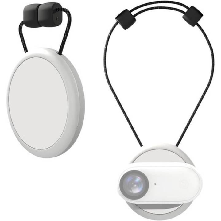 Магнитна опора за Insta360 GO 3/GO 3S, силиконов гръб, бързосвалящ се ремък и регулируем разделител, бял, K0443-emagCJ-42652