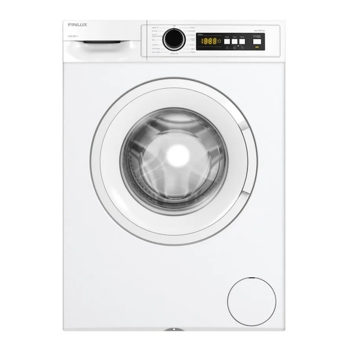 Masina de spalat Finlux FXN 1061T, Clasa A, 15 programe, 6 kg, 1000 rpm, Pornire programata, Afisaj electronic, Alb