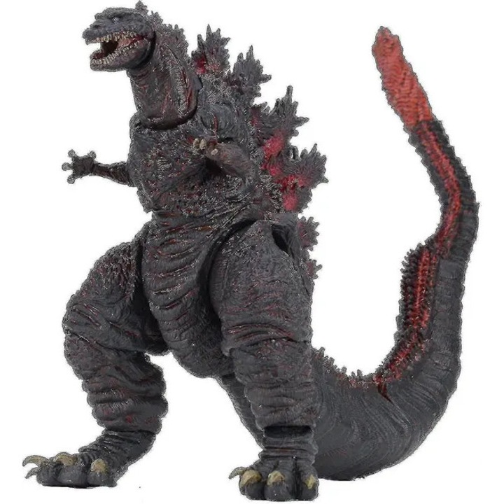 Figurina articulata Godzilla Shin (film 2016) CO-K0228-CJ-260701-7262, peste 30 de puncte de articulatie, coada articulata, negru/rosu, 30 x 10 x 15 cm