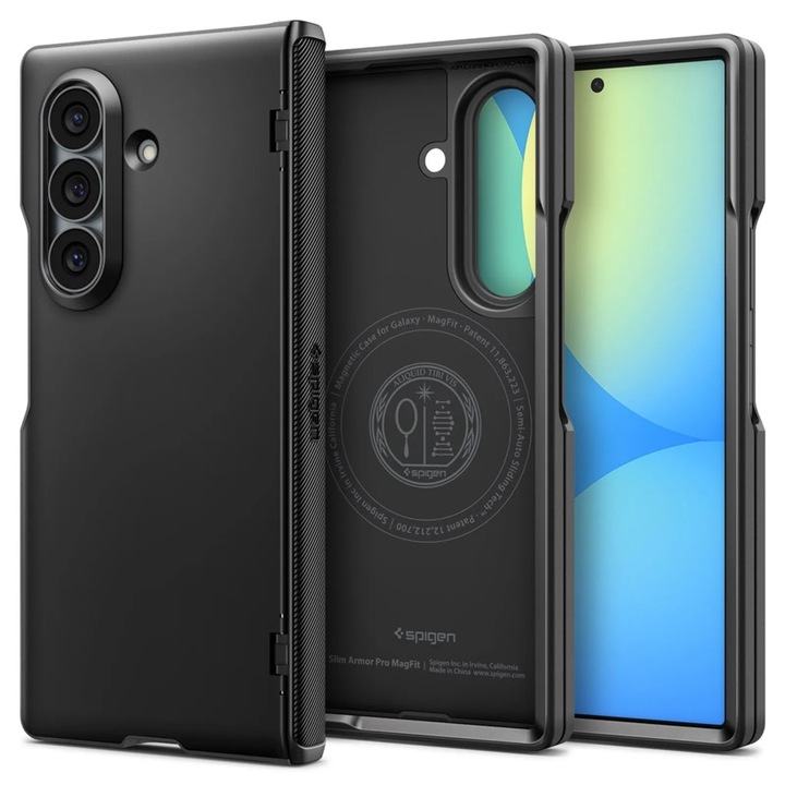 Кейс Spigen за Samsung Galaxy Z Fold 8 Ultra, Slim Armor Pro MagSafe - Черен