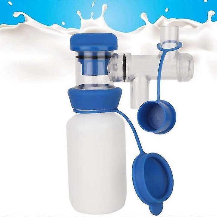 Tej mintavételi tartály K0276-FUCJ20260804-517, fejőgéphez, műanyag, kék/fehér, 200 ml
