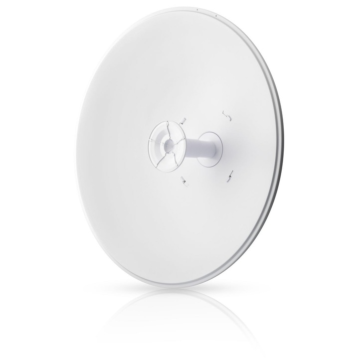 Antena parabolica Ubiquiti airFiber X AF-5G30-S45, 5 GHz, 30 dBi, slant 45°, alb