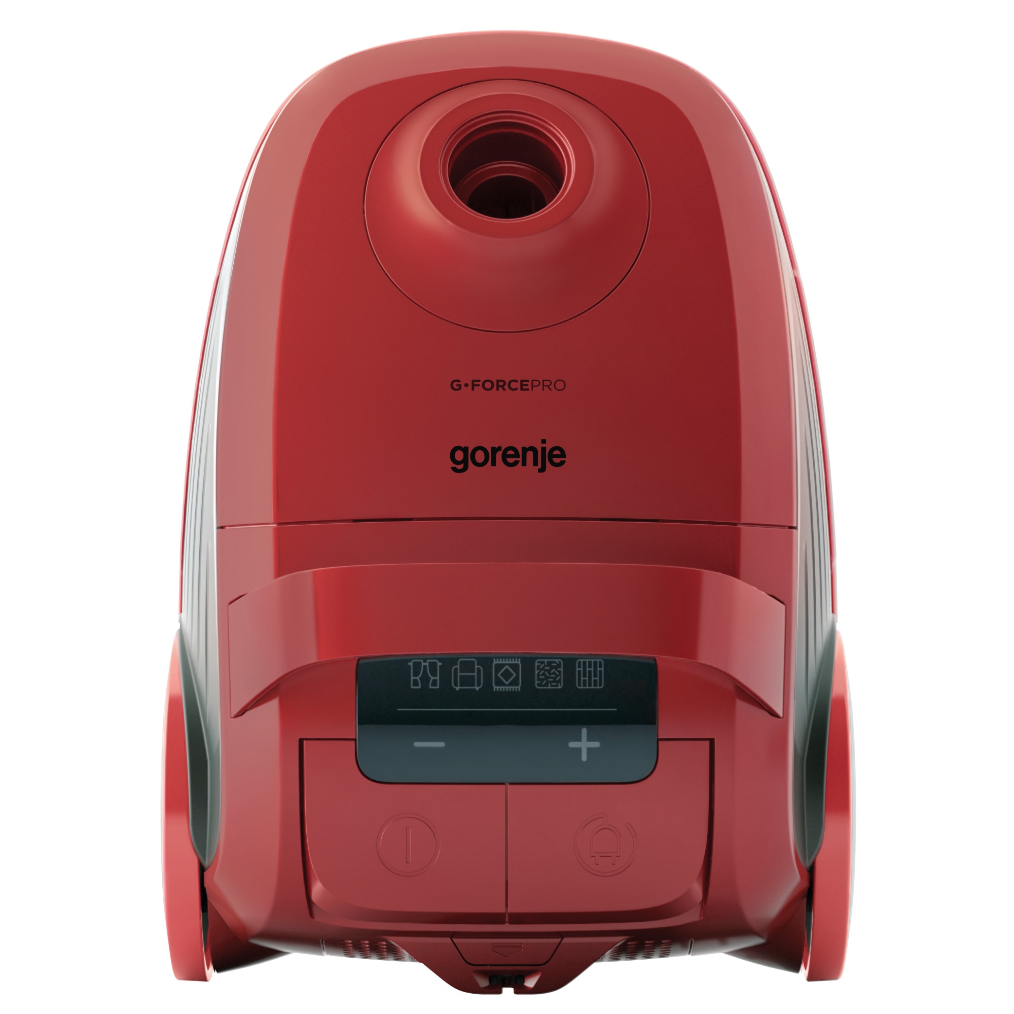 Aspirator cu pungi Gorenje VCEA21GPRRCY, 700 W, filtru HEPA dublu, control tactil, rosu