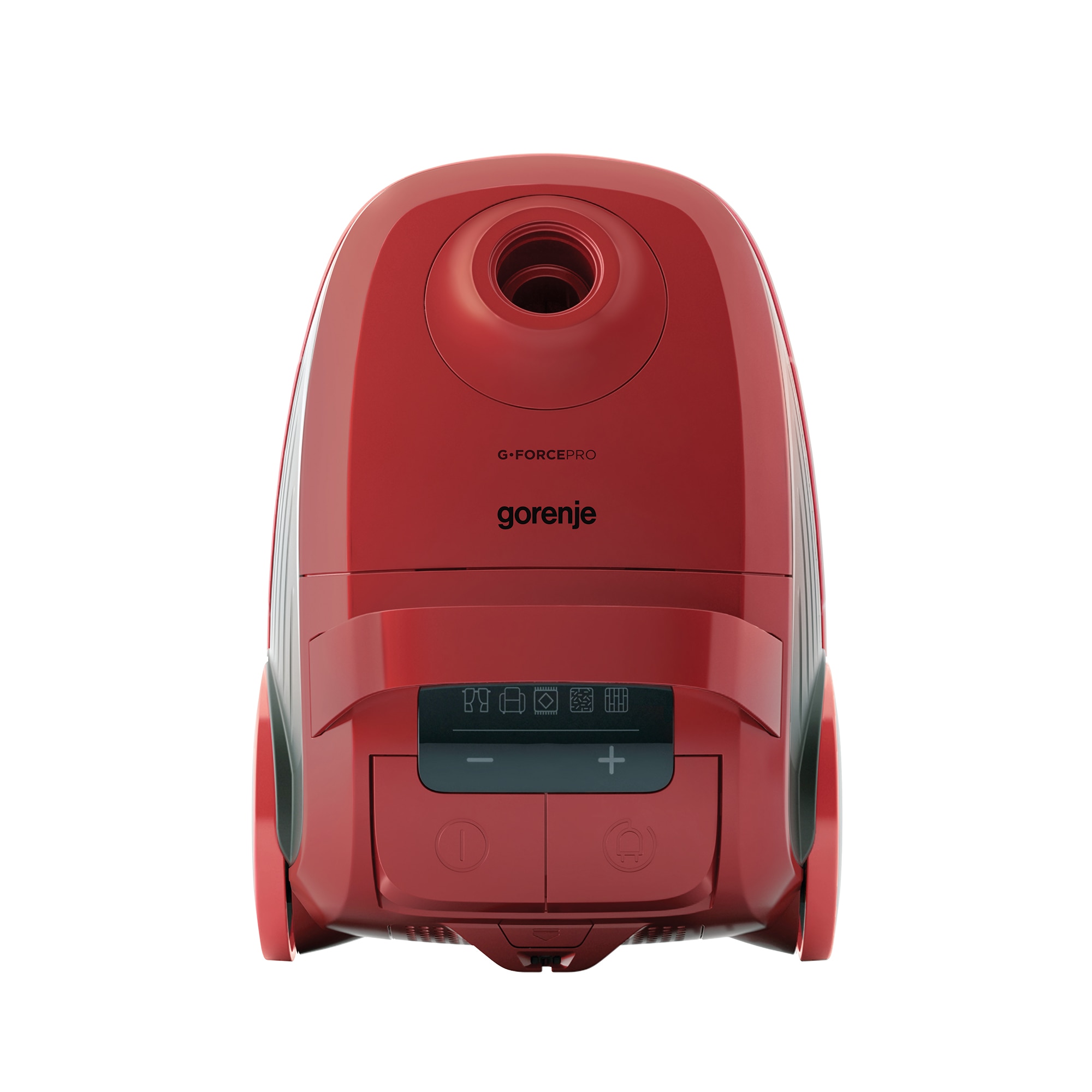 Aspirator cu pungi Gorenje VCEA21GPRRCY, 700 W, filtru HEPA dublu, control tactil, rosu